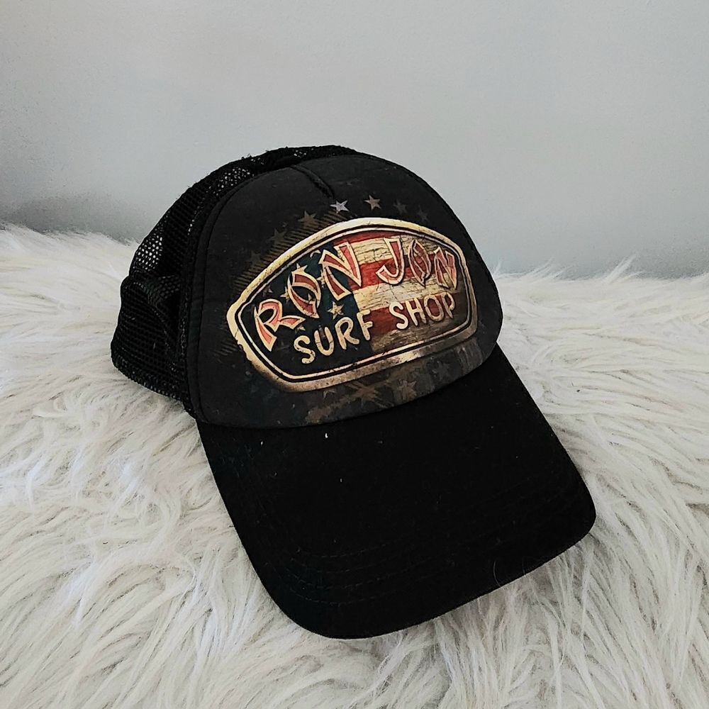Ron Jon surf shop Clearwater Beach adjustable mesh back vintage trucker hat